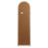 Washed Wood Tall Arched Window Mirror