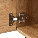 Wood Effect TV Unit 175cm with LED Lights | TV Cabinet with Storage