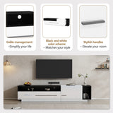 Large TV Unit for 60-70 Inch TVs | High Gloss TV Cabinet with Storage