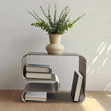 Scandinavian Metal Coffee Table with Storage | Minimalist Living Room Side Table