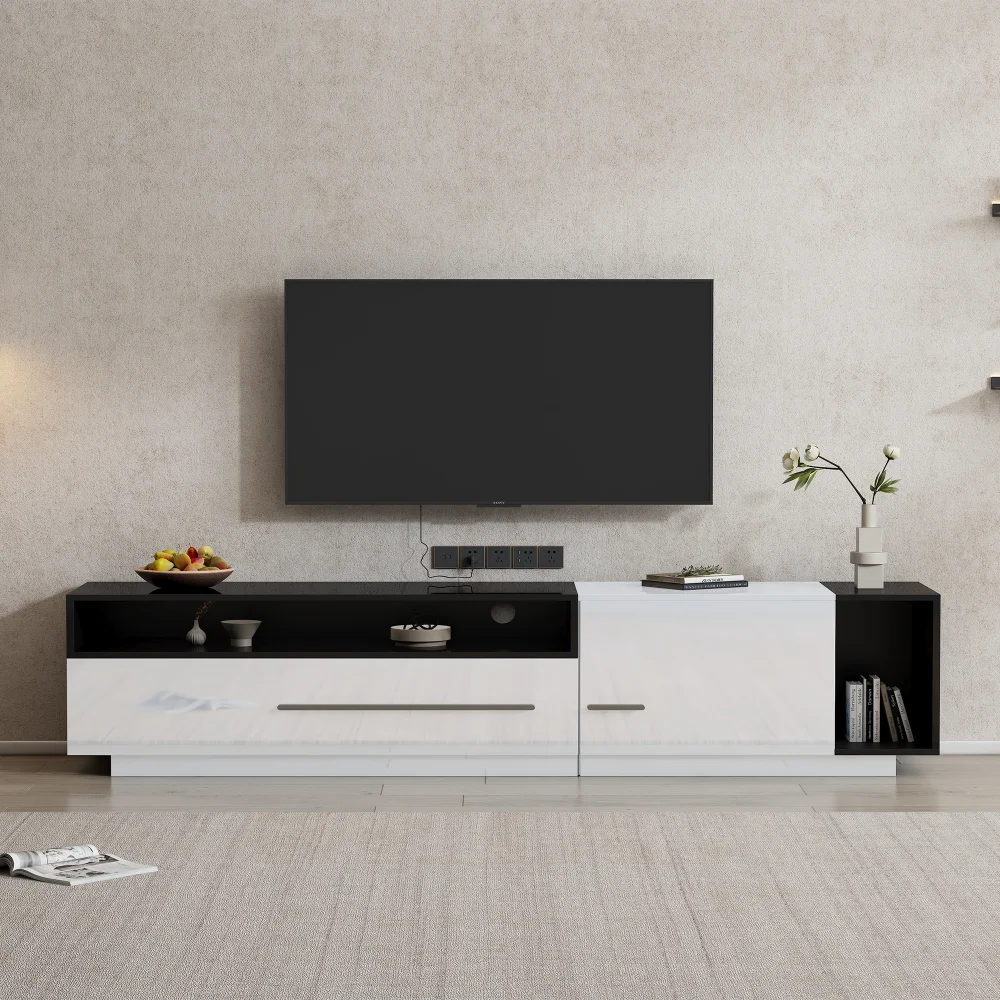 Large TV Unit for 60-70 Inch TVs | High Gloss TV Cabinet with Storage